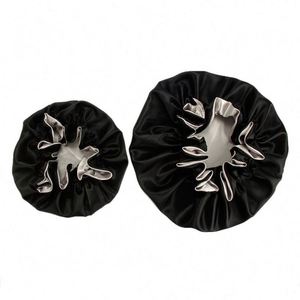Bonnets en Soie Double Couche Doux pour Maman et Moi, Personnalisables avec Logo, Réglables, en Satin - Product Image 1