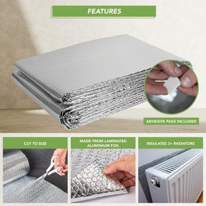 Pannello Riflettente Moderno ed Ecologico <span class=keywords><strong>per</strong></span> Radiatori, Isolamento Termico Riflettente <span class=keywords><strong>per</strong></span> Pareti, Risparmio Energetico - Product Image 6