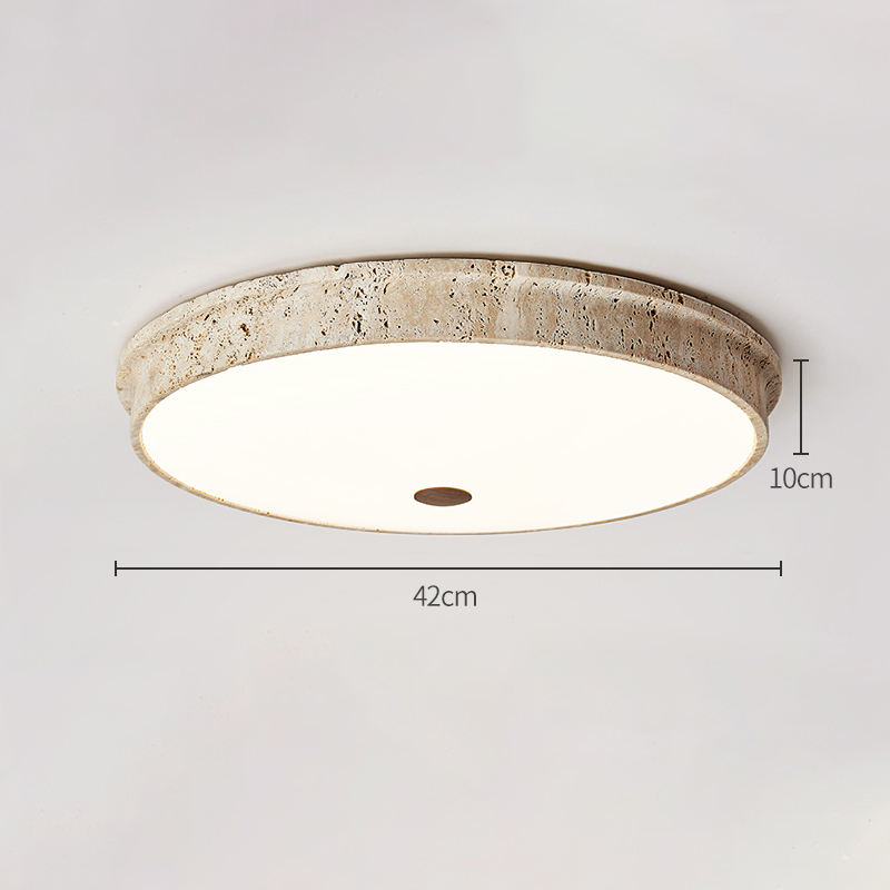 Cercle :Beige + Blanc /D 42cm