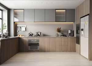 Gabinetes de Cocina y Isla de Madera Maciza Personalizados, Diseño Moderno, Características Multifuncionales, Resistentes al Agua, Ecológicos, Fáciles de Limpiar - Product Image 2