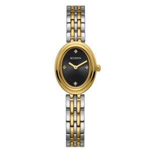 Montre-bracelet à quartz sophistiquée avec bracelet fin en acier inoxydable et mouvement Epson Y121 pour tenue professionnelle - Product Image 3