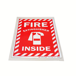 Etiqueta de Advertencia para Extintor de Incendios de 8 Líneas, <span class=keywords><strong>Oscam</strong></span> <span class=keywords><strong>Icam</strong></span> Sk-y Alemania para Polonia, Austria, Países de la UE, Adhesivo Impermeable con Protección Solar - Product Image 5
