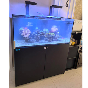 Aquarium sur mesure extra-large en verre pour poissons d'eau salée, coraux et animaux marins, avec verre ultra-clair à faible teneur en fer - Product Image 5