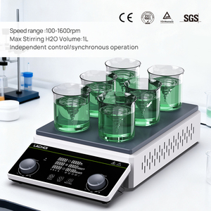 Agitador Magnético Multiposición <span class=keywords><strong>de</strong></span> <span class=keywords><strong>Laboratorio</strong></span> 3/6/9/12 con Placa Calefactora 150 ℃   Función del Agitador Magnético - Product Image 1