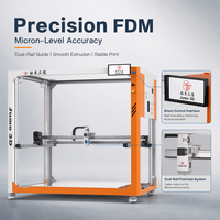 Imprimante 3D FDM industrielle professionnelle de grande taille, multi-filaments PLA, structure robuste, plateau chauffant, écran tactile de 10 pouces