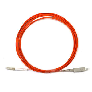 สายไฟเบอร์ออปติกเบอร์ออปติก FTTH 1ม. 62.5 ST UPC Simplex 3.0มม. LSZH สายแพทช์ใยแก้วนำแสงสีส้ม FC UPC สำหรับการสื่อสาร5g - Product Image 4