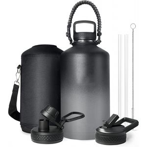 Bouteille d'eau en acier inoxydable 304 à revêtement en poudre, thermos avec couvercle, best-seller en Amérique du Nord - Product Image 4