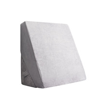 Coussin de lit compensé en mousse à mémoire de forme et tissu velours de haute qualité pour soulagement de la sciatique, soutien des jambes et du dos, anti-ronflement, pour adulte