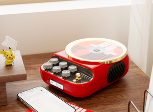 Cổ Điển Retro Xách Tay Mini Máy Nghe Nhạc CD Không Dây Loa Bt Thiết Kế Mới Nhà Theatre Điện Thoại Di Động 4000MAh Có Thể Sạc Lại Pin FM - Product Image 5