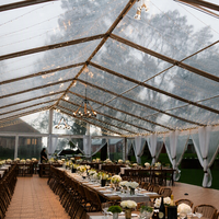 Tente transparente de grande taille TENTCHO, résistante, en verre transparent, pour mariage, fête, événement, 20x20, 20x40, pour événements