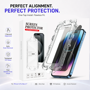 Custom 9H Anti-Spy <b>Privacy</b> Tempered Glass <b>Screen</b> <b>Protector</b> Easy Applicator Dust Removal for iPhone 14-18 Bubble Free Oleophobic - Product Image 1