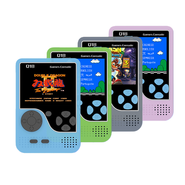 Classic Q18 Retro Handheld Game Console 3 Inch HD Screen Support TV Output OTG Connection Portable Pocket Gaming Machine