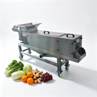 Enkelvoudige schroefpersmachine 304 roestvrij staal fruit- en groente-ontwateringsmachine industriële sapcentrifuge voor gember en kool