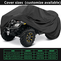 Patio extérieur anti-poussière robuste Oxford ATV couvre Quad couvre étanche avec sangles à boucle et évent