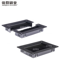 Caja de conectividad con cepillo de escritorio, centro de alimentación para mesa de conferencias con enchufe conveniente, USB, HDM, RJ45, VGA, etc.