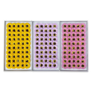 Mini Tournesol Savon Fleur À La Main Savon <span class=keywords><strong>Bouquet</strong></span> De Fleurs pour Mariage Anniversaire Cadeau Bureau Décoration - Product Image 2