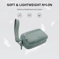 Sacs bandoulière légers en nylon pour femmes, pochette RFID avec portefeuille intégré, 4 fermetures éclair, organisateur de téléphone