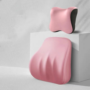 Nouvel ensemble universel de coussin et d'appui-tête en mousse à mémoire de forme pour siège de voiture 2026 avec support lombaire rafraîchissant pour le dos et le cou - Product Image 5