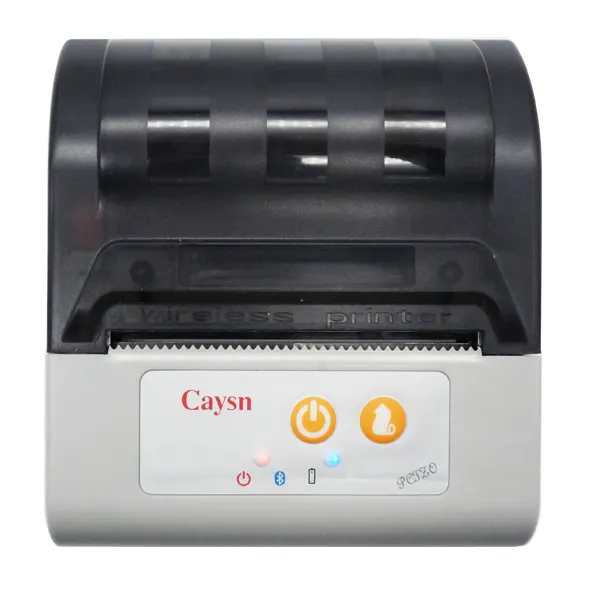 Printer tanda terima termal bluetooth portabel, printer mini ponsel 3 inci 80mm, printer tagihan genggam