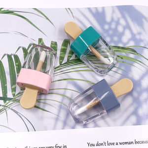 Envases de Brillo Labial en Forma de Helado Rosa, Verde y Azul, Recargables, Transparentes, para Cosméticos - Product Image 3