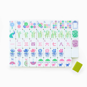 Custom Size Color Durable Portable Eco-Friendly American <b>Mahjong</b> Tiles American Travel <b>Set</b> Art Tiles Green Acrylic Tiles - Product Image 2