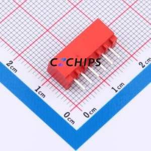 BX-HA2.54-6PZZ-R Wire-to-Board Pin Header Through hole Component (THT),P=2.5mm Connector 1x6P 2.5mm Through Hole XHB - Product Image 2