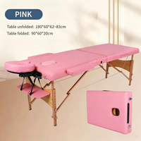 Table de massage, lit de beauté SPA portable réglable en hauteur avec repose-tête et accoudoirs pour salon et tatouage