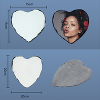 Cœurs en ardoise 6x6 et 8x8 pouces, vente en gros, forme de cœur, ardoise naturelle, plaque vierge pour sublimation, cadre photo en pierre, ardoise pour transfert thermique