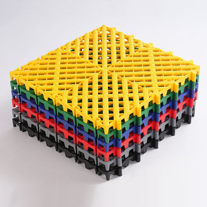 Factory Wholesale Modular <b>Interlocking</b> Garage <b>Floor</b> <b>Tiles</b> Anti-Slip PP Plastic Car Wash Grate Flooring with Drainage Hole - Product Image 2