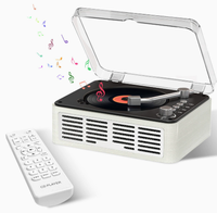 Lecteur CD portable rétro à clapet, anti-sauts, avec haut-parleur intégré, lecture multi-formats CD MP3 WMA, pour la maison et le bureau, directement de l'usine