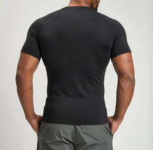 T-shirt de sport à compression ventre plat haute élasticité, respirant, séchage rapide, amincissant, pour entraînement et mise en forme corporelle - Product Image 2