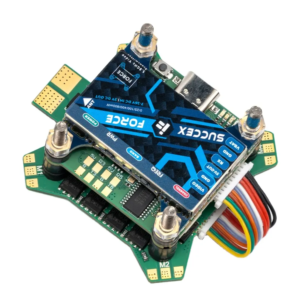 IFlight BLITZ F7 OSD Flight Controller W/ BLITZ E45S 4-IN-1 ESC SucceX-Force 5.8g 800mW VTX Stack 2-6S for RC FPV Racing Drone