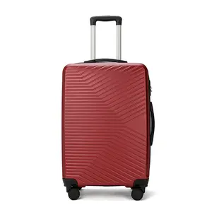 2023 एबीएस गुलाबी सूटकेस सेट हार्ड सामान यात्रा बैग और सूटकेस मामले Bagages
