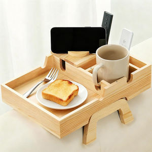 Wdf सोफे आर्मरेस्ट टेबल सोफे आर्मरेस्ट टेबल सोफा आर्म क्लिप के साथ साइड टेबल पर 360 डिग्री घुमाया गया - Product Image 1