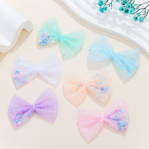 Accesorio para el cabello con lazo de malla y lentejuelas para niños, decoración DIY para ropa y bolsos, verano 2024, origen Yiwu, uso diario - Product Image 5