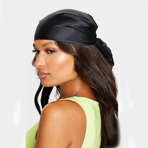 Sciarpa quadrata in seta come la testa da 35 "-<span class=keywords><strong>Bandana</strong></span> sciarpa in raso moda donna per avvolgere i capelli di notte P03 - Product Image 3