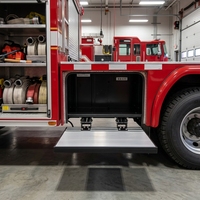 Plateforme d'accès pliable rétractable en aluminium pour camion de pompiers, pour les opérations des pompiers