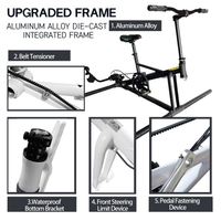 Vélo aquatique SUP long à ponton, monoplace, avec cadre en aluminium et plateforme avant pneumatique, profilé pour les centres de villégiature, portable, de Chine Lumark