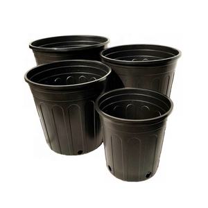 Durable Garden 5 Gallon Black Round Stackable Plastic Garden Grow Pots