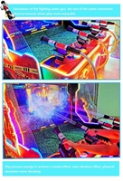 Machine de jeu d'arcade de tir à l'eau d'intérieur à monnayeur, grand écran, jeu de lutte contre l'incendie, en anglais, pour enfants, en plastique durable