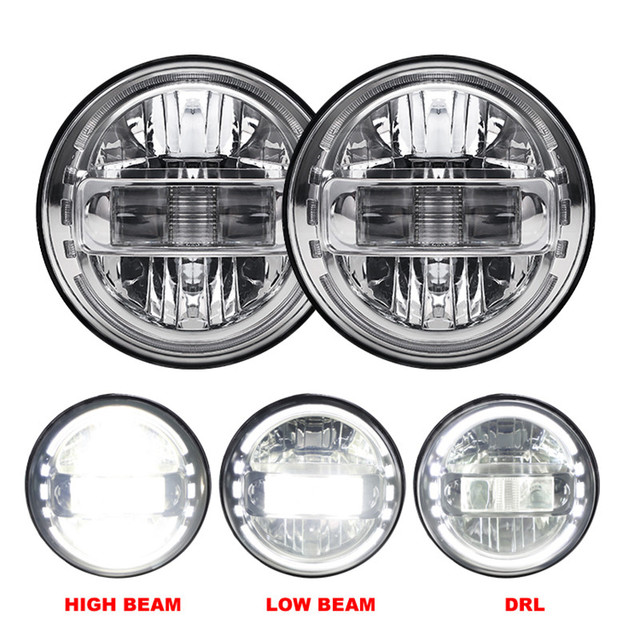 9-16V Kingkong Design 7 Inch Round Projector Headlights Dot Certificate 7 Inch Headlight for Jeep Jk Motor Truck