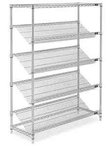 자재 전시 및 정리용 선반이 있는 산업용 헤비 듀티 메탈 조절식 진열대 - Product Image 2