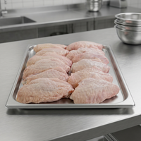 Alas de Pollo Halal Congeladas al por Mayor, IQF para Exportación, Carne de Aves de Corral de Primera Calidad, Suministro de Fábrica