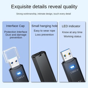 Высокоскоростной USB2.0-ридер карт SD/TF 2-в-1, многофункциональный мини-ридер для передачи данных с компьютера - Product Image 4