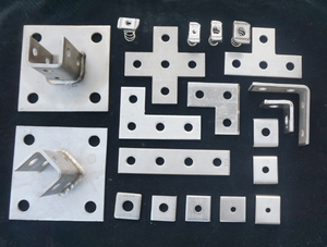 Tùy chỉnh mạ kẽm strut C kênh 41x41 hoặc 41x21 unistrut điện Ống dẫn ống rãnh đường sắt năng lượng mặt trời gắn hệ thống - Product Image 6