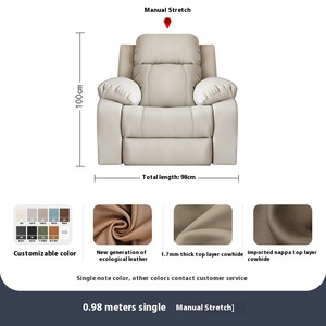 Lớp học đầu tiên không tường điện cabin Điện Ảnh da ngồi có thể ngả hiện đại đa chức năng ba người video phòng cho căn hộ nhỏ - Product Image 6