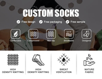 Chaussettes de sport antidérapantes, respirantes et amortissantes, avec logo personnalisé, pour hommes