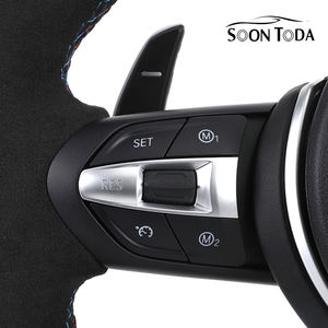 एम स्पोर्ट्स स्पोर्ट्स सफेद सेमी-पंच्ड चमड़े के कार्बन स्टीयरिंग व्हील के लिए सफेद सेमी-पंच्ड चमड़े के कार्बन स्टीयरिंग व्हील-पंच्ड चमड़े के कार्बन स्टीयरिंग व्हील व्हील - Product Image 3