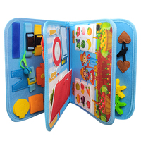 7 1 25 1 Livre d'activités Montessori en feutre, personnalisable (couleur et logo), jouet éducatif préscolaire pour le développement de l'intelligence, 20x28cm