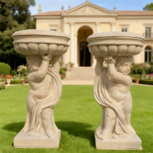 Garden Park Estatuas de piedra al aire libre y esculturas de mármol <span class=keywords><strong>natural</strong></span> Macetas y jarrones de granito de estilo europeo Durable - Product Image 1